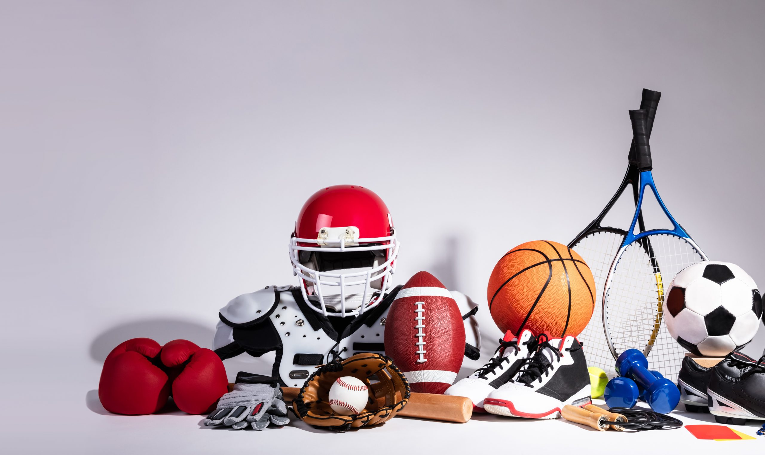 Close-up Of Sport Balls And Equipment